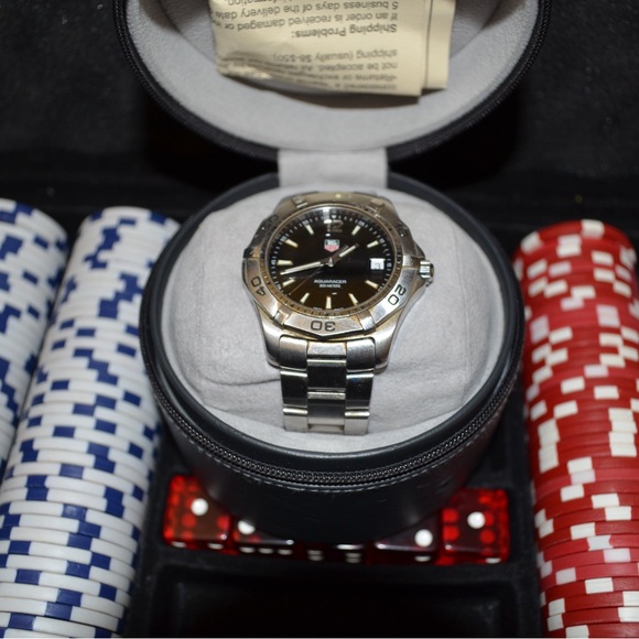 TAG Heuer Aquaracer Black Dial Silver Watch - Picture 5 of 7